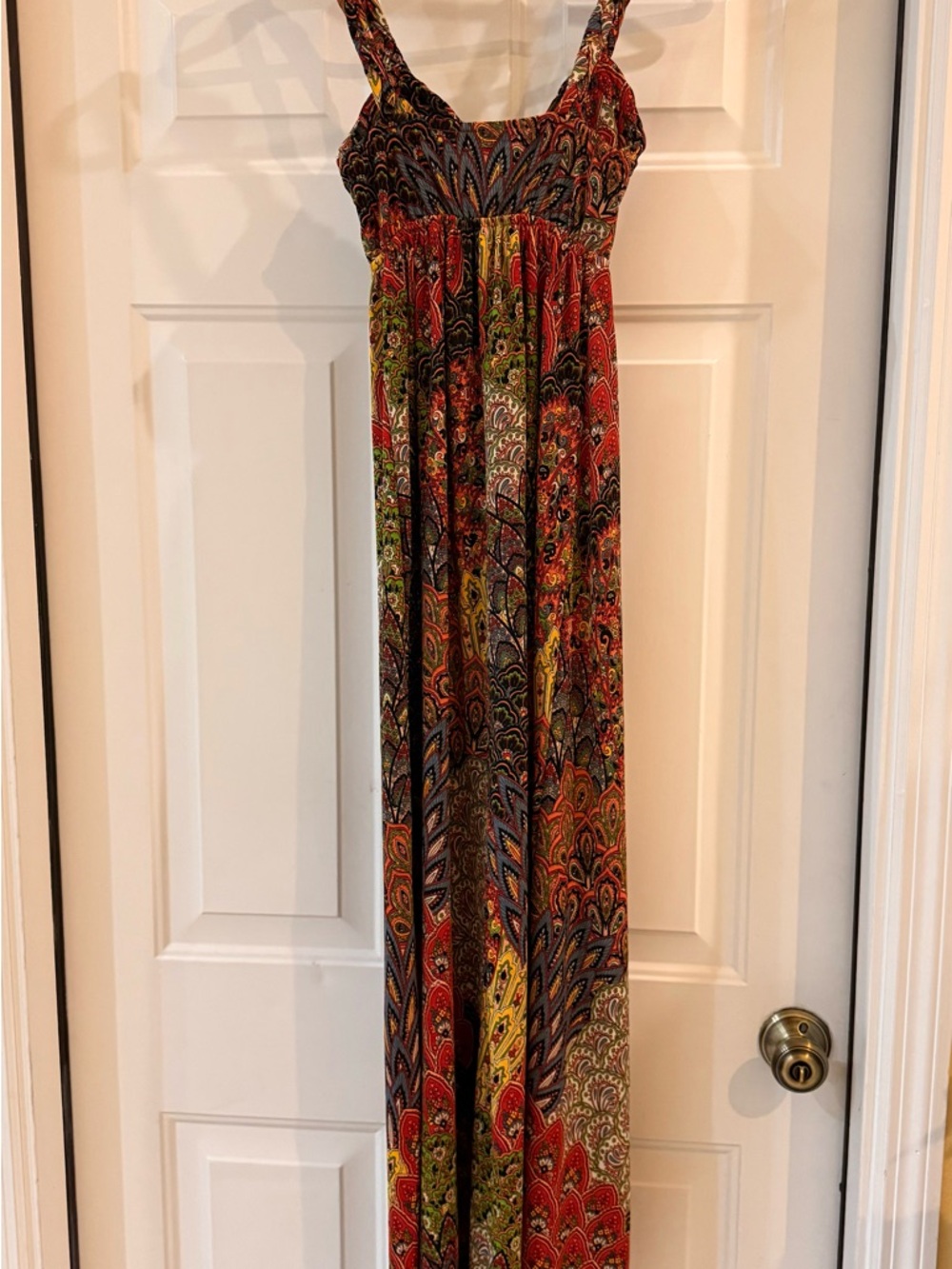 Boho Paisley Maxi Dress - Multicolor - Picture 2 of 5